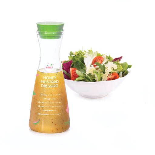 QUIRKY KITCHEN DREAMY DRESSINGS - SALAD DRESSING BOTTLE WITH RECIPES CLEAR 24.5X10X10CM-IsAlbi-Homing Instincts